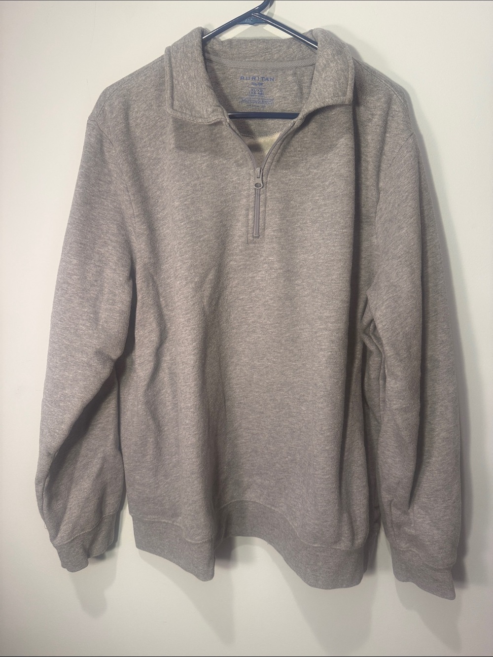 Men's Half-Zip Pullover Sweater - Gray
